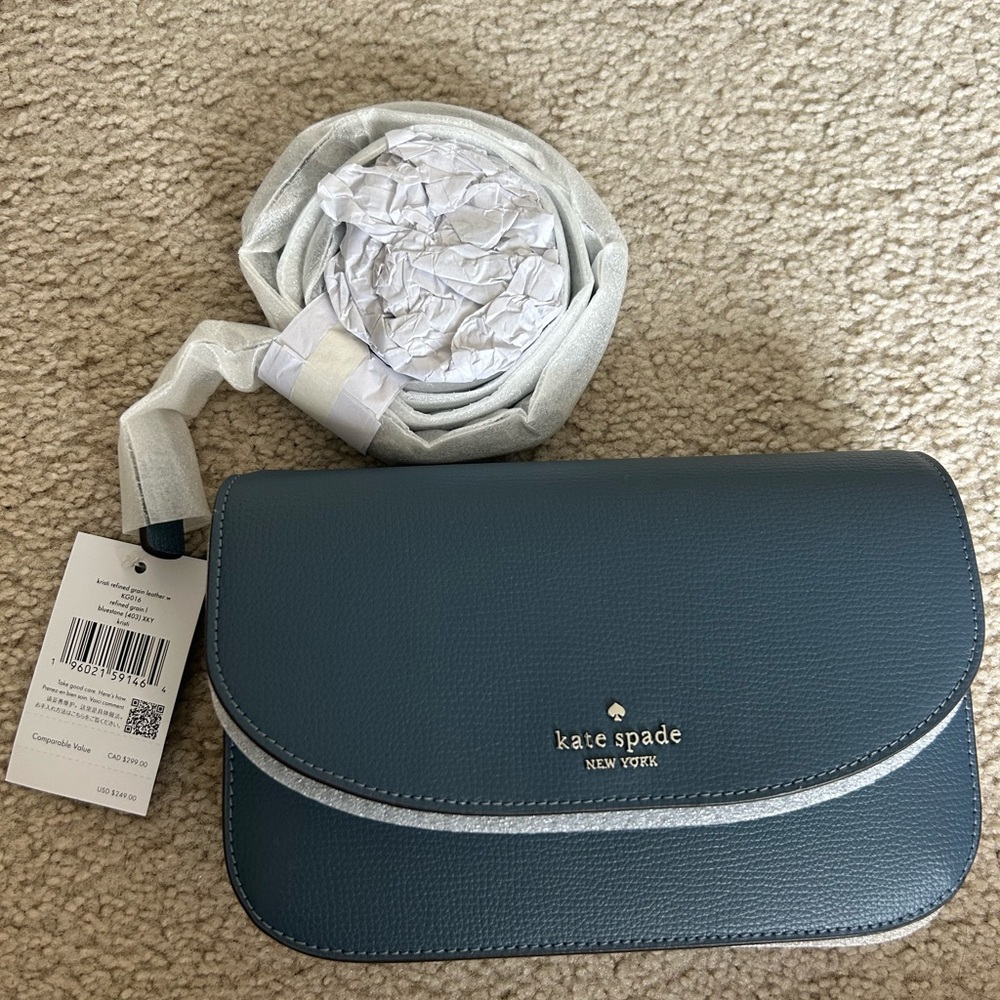 Brand New Kate Spade Teal Crossbody Bag